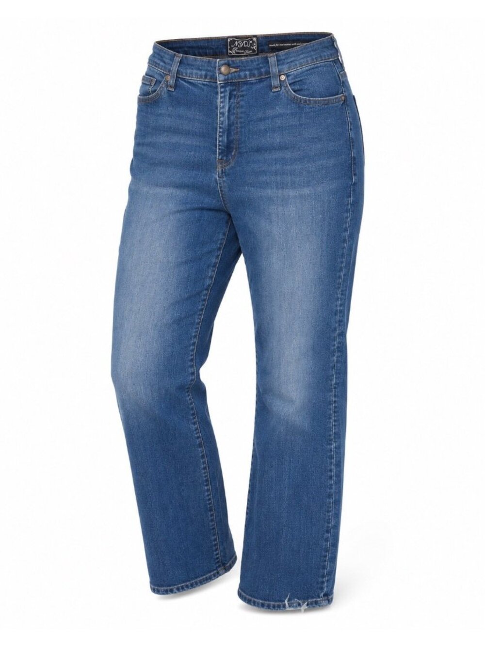 NYDJ Not Your Daughters Jeans Womens 12 Straight Leg Stretch Blue Medium Wash